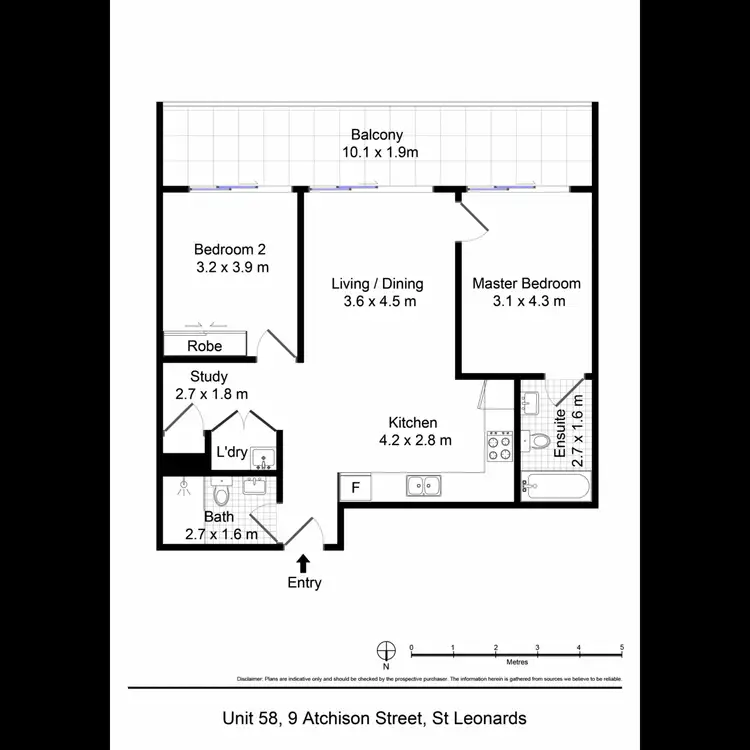Floorplan of Homely apartment listing, 58/9 Atchison Street, St Leonards NSW 2065