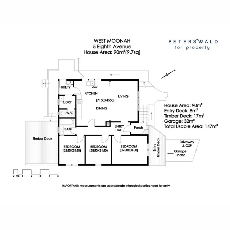 Floorplan of Homely house listing, 5 Eighth Avenue, West Moonah TAS 7009