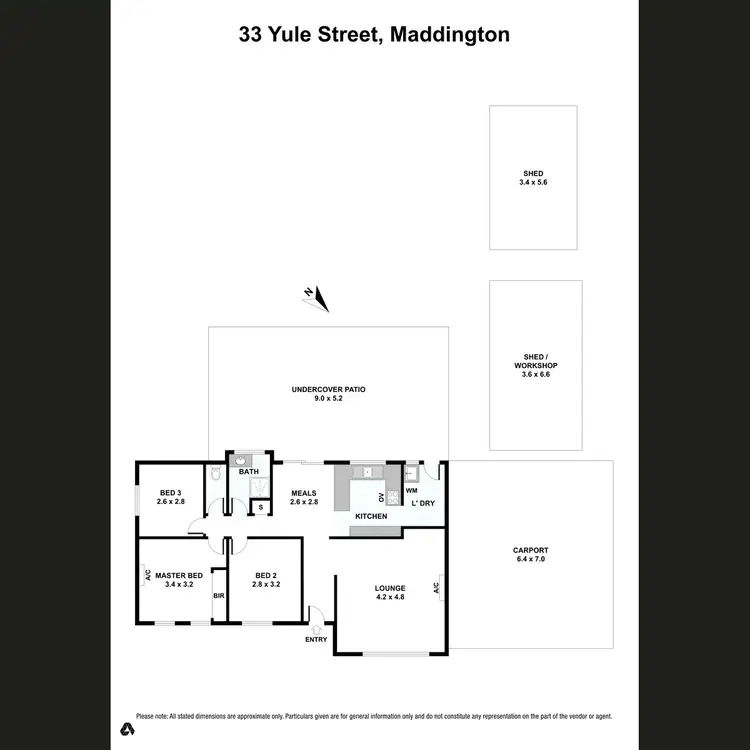 Floorplan of Homely house listing, 33 Yule Street, Maddington WA 6109