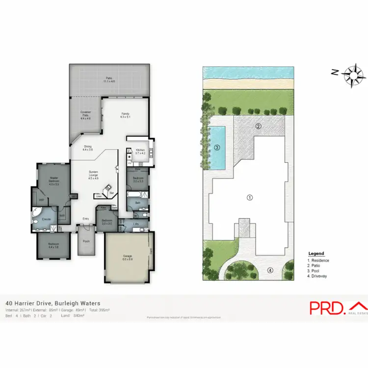 Floorplan of Homely house listing, 40 Harrier Drive, Burleigh Waters QLD 4220