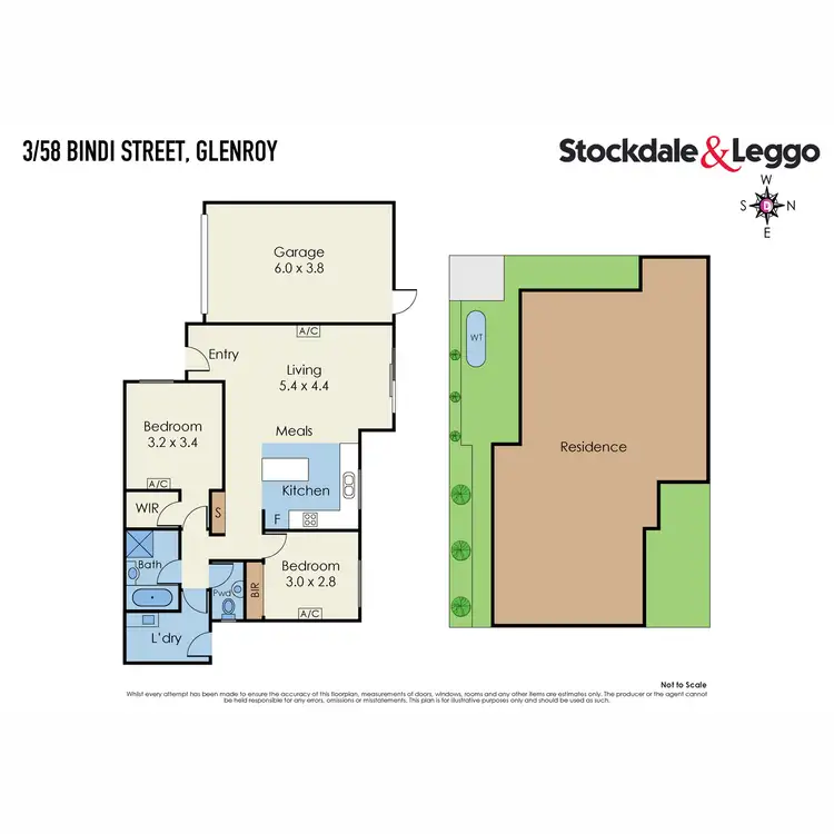 Floorplan of Homely unit listing, 3/58 Bindi Street, Glenroy VIC 3046