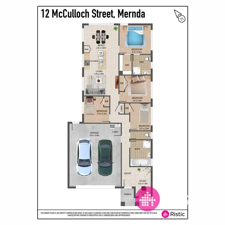 Floorplan of Homely house listing, 12 McCulloch Street, Mernda VIC 3754