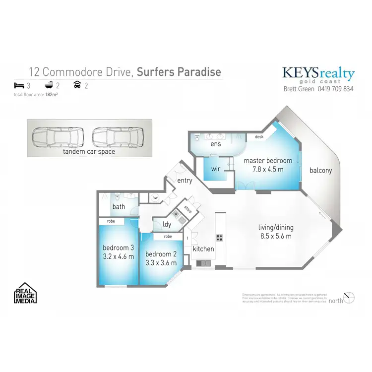 Floorplan of Homely apartment listing, 19/12 Commodore Drive, Paradise Waters QLD 4217