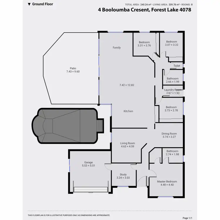 Floorplan of Homely house listing, 4 Booloumba Crescent, Forest Lake QLD 4078