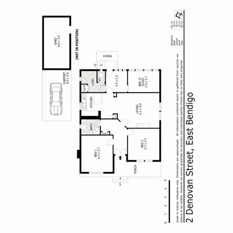 Floorplan of Homely house listing, 2 Denovan Street, East Bendigo VIC 3550