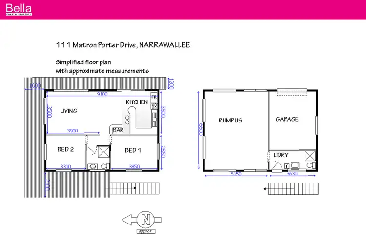 Floorplan of Homely house listing, 111 Matron Porter Drive, Narrawallee NSW 2539