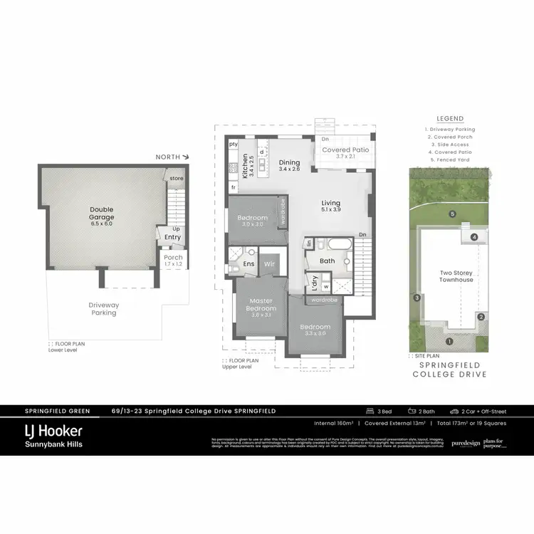 Floorplan of Homely townhouse listing, 69/13-23 Springfield College Drive, Springfield QLD 4300