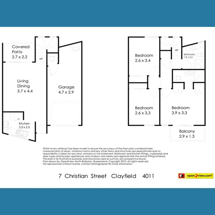 Floorplan of Homely townhouse listing, 7 Christian Street, Clayfield QLD 4011