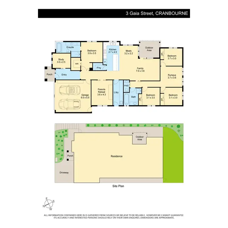 Floorplan of Homely house listing, 3 Gaia Street, Cranbourne West VIC 3977