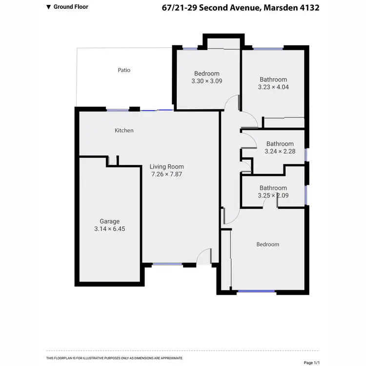 Floorplan of Homely townhouse listing, 67/21-29 Second Avenue, Marsden QLD 4132