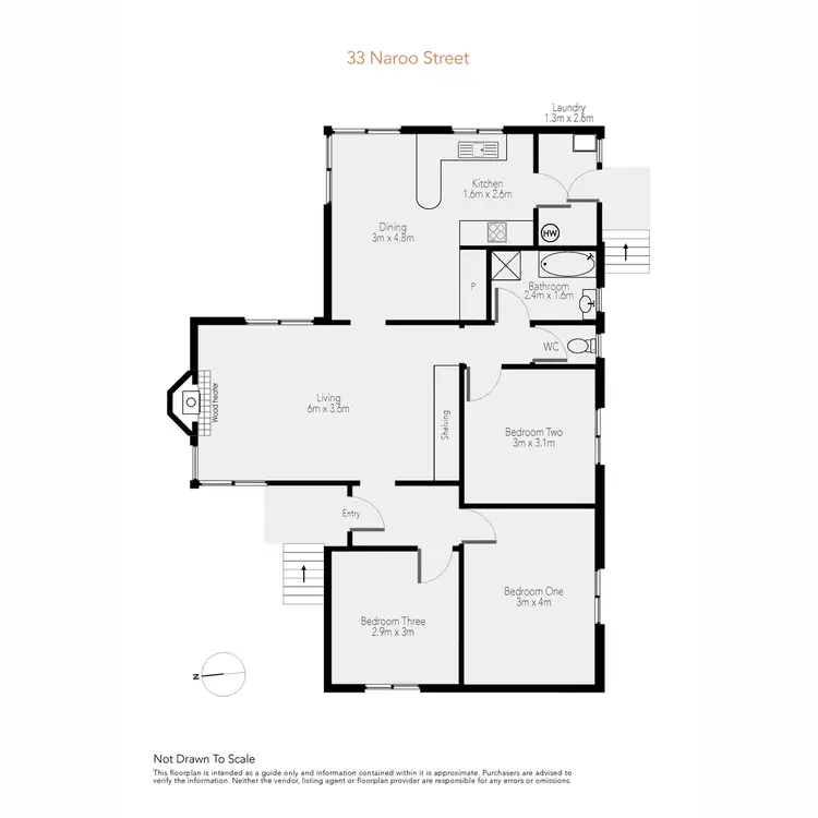 Floorplan of Homely house listing, 33 Naroo Street, Waverley TAS 7250