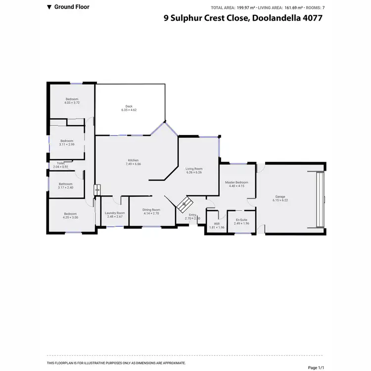 Floorplan of Homely house listing, 9 Sulphur Crest Close, Doolandella QLD 4077