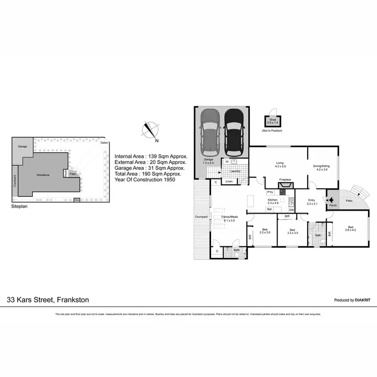 Floorplan of Homely house listing, 33 Kars Street, Frankston VIC 3199