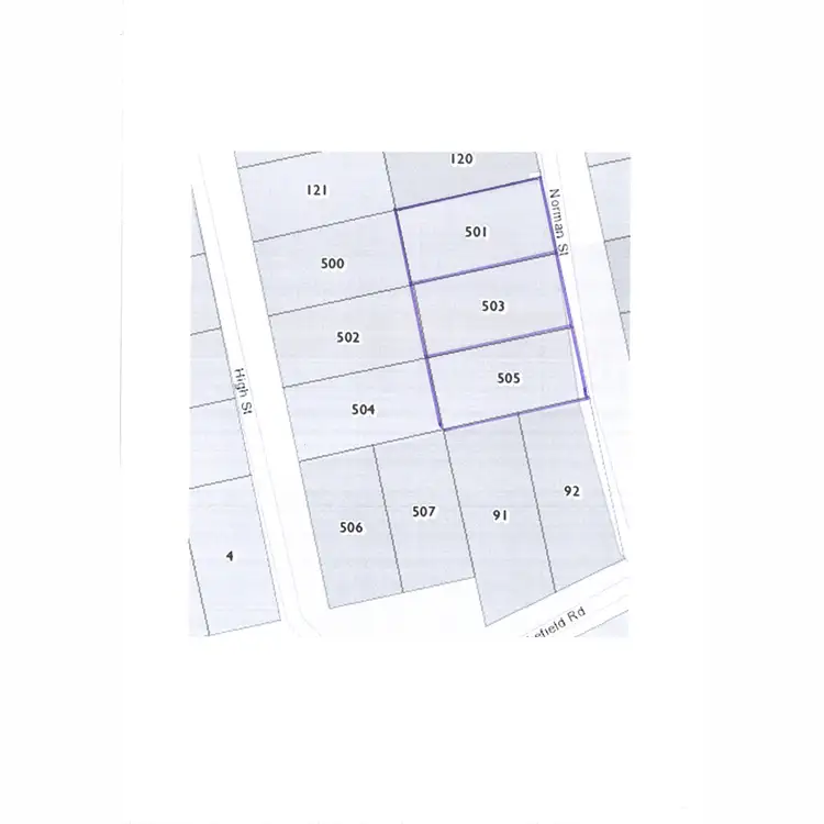 Floorplan of Homely land listing, LOT 501, 503 & 505 Norman Street, Leasingham SA 5452