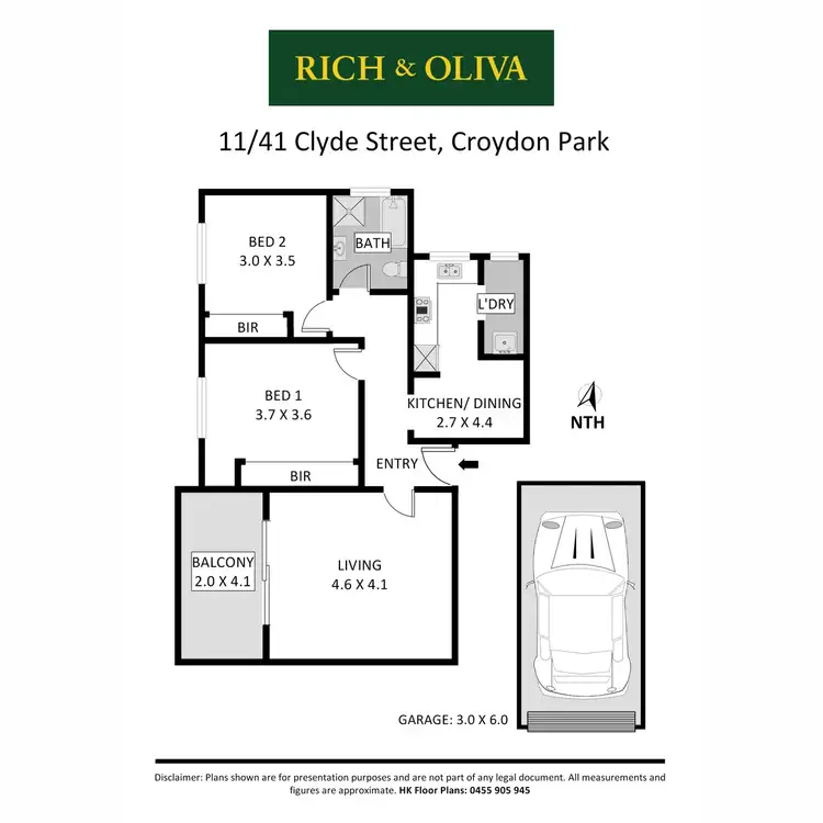Floorplan of Homely apartment listing, 11/41 Clyde Street, Croydon Park NSW 2133
