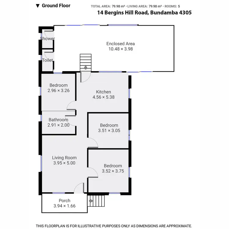 Floorplan of Homely house listing, 14 Bergins Hill Road, Bundamba QLD 4304