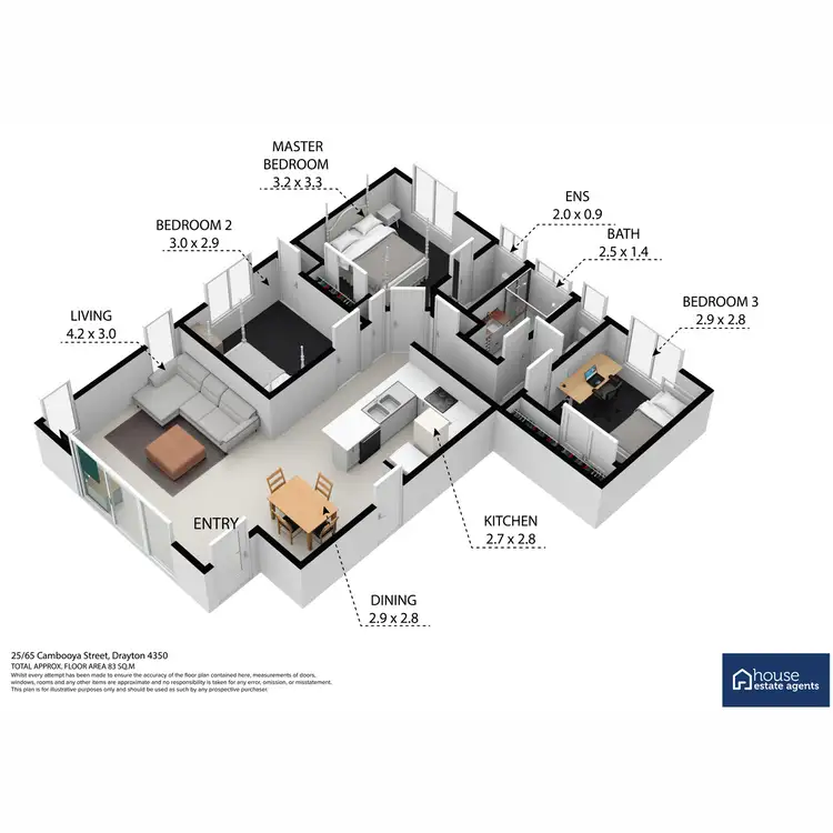 Floorplan of Homely house listing, 25/65 Cambooya Street, Drayton QLD 4350
