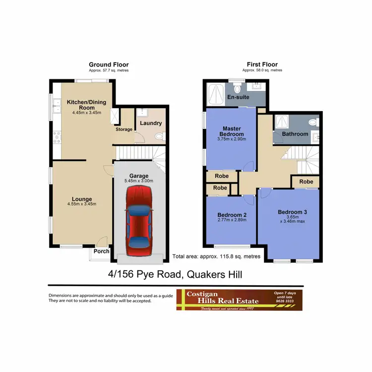 Floorplan of Homely townhouse listing, 4/156-158 Pye Road, Quakers Hill NSW 2763