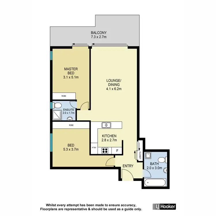 Floorplan of Homely unit listing, 605/1 Kingsmill Street, Chermside QLD 4032