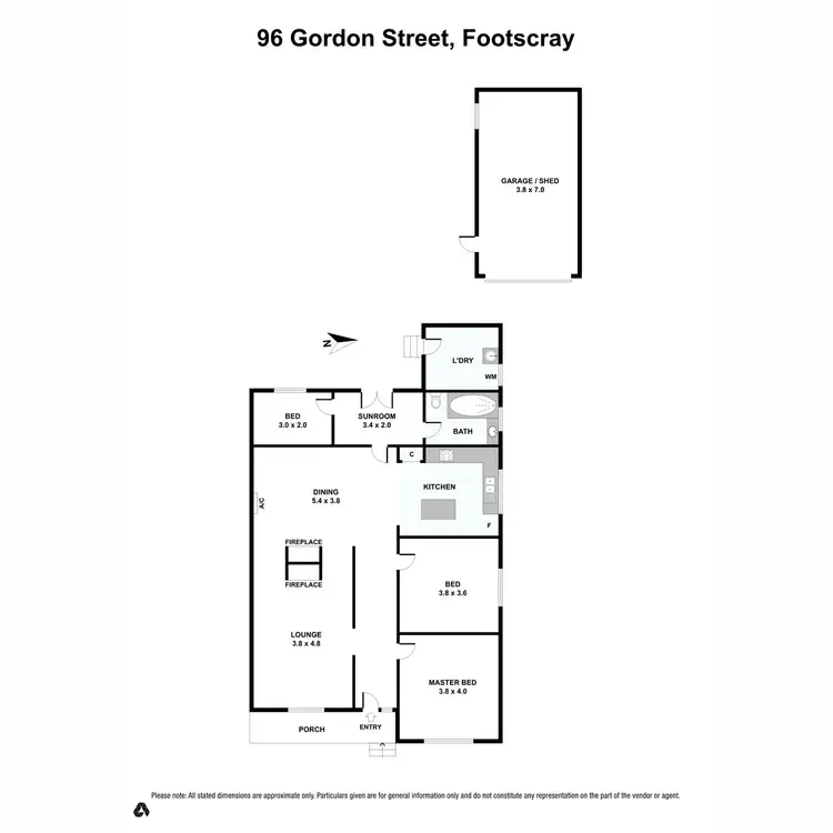 Floorplan of Homely house listing, 96 Gordon Street, Footscray VIC 3011