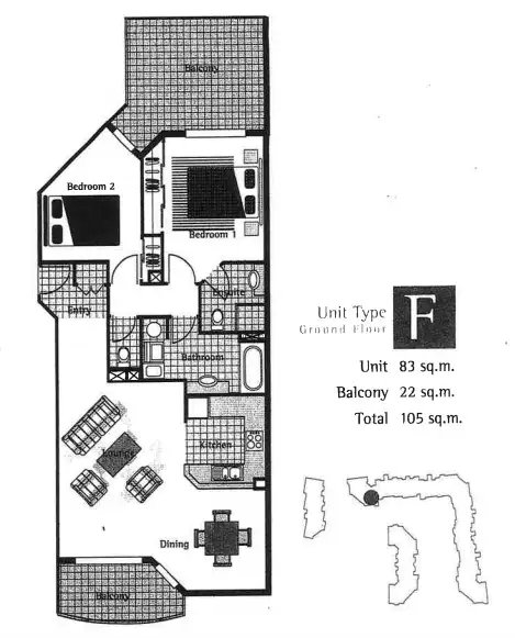 Floorplan of Homely apartment listing, 18/14-26 Markeri Street, Mermaid Beach QLD 4218
