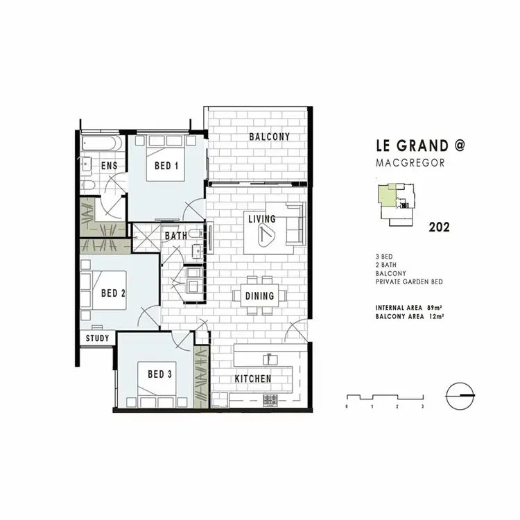 Floorplan of Homely apartment listing, 5/16 Le Grand Street, Macgregor QLD 4109