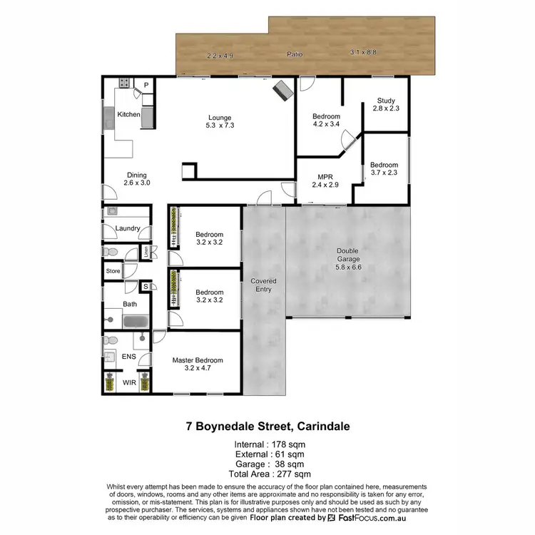 Floorplan of Homely house listing, 7 Boynedale Street, Carindale QLD 4152