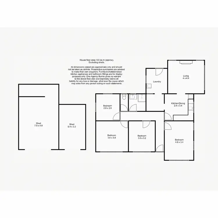 Floorplan of Homely house listing, 146 Stotts Road, Riana TAS 7316