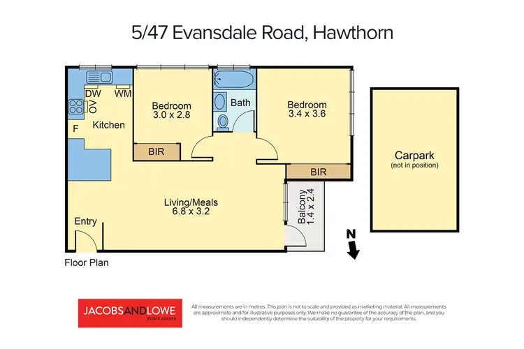 Floorplan of Homely apartment listing, 5/47 Evansdale Road, Hawthorn VIC 3122
