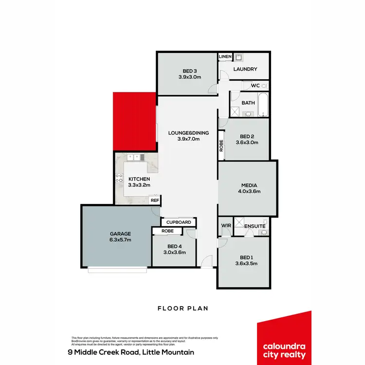 Floorplan of Homely house listing, 9 Middle Creek Road, Little Mountain QLD 4551