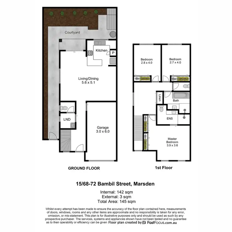 Floorplan of Homely townhouse listing, 15/68-72 Bambil Street, Marsden QLD 4132