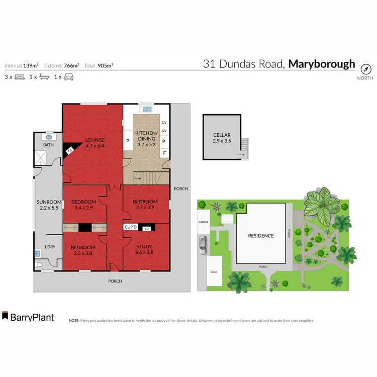 Floorplan of Homely house listing, 31 Dundas Road, Maryborough VIC 3465