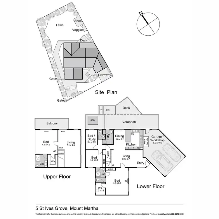Floorplan of Homely house listing, 5 St Ives Grove, Mount Martha VIC 3934