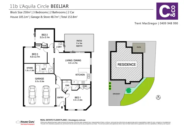 Floorplan of Homely house listing, 11B L'Aquilla Circle, Beeliar WA 6164