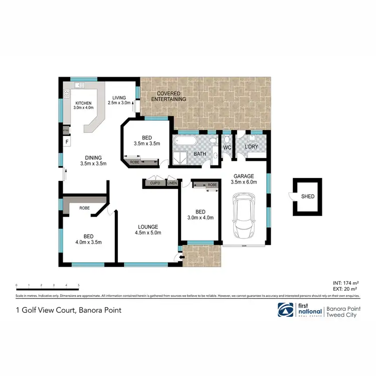 Floorplan of Homely house listing, 1 Golfview Court, Banora Point NSW 2486