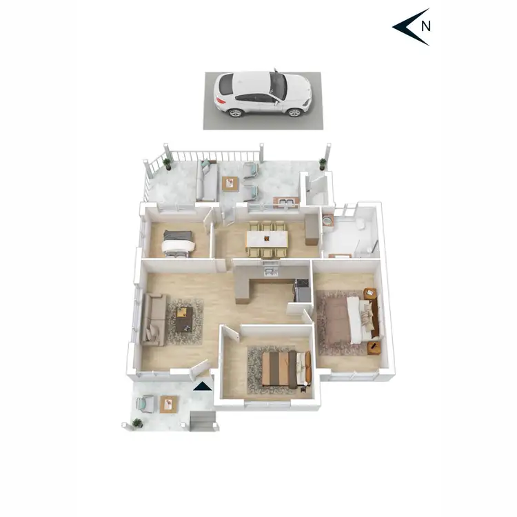 Floorplan of Homely house listing, 1/31 Adams Avenue, Rosebud VIC 3939