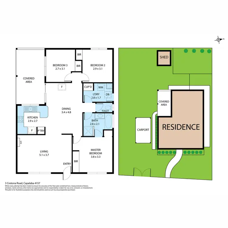 Floorplan of Homely house listing, 3 Crotona Road, Capalaba QLD 4157
