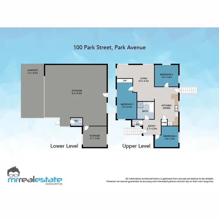Floorplan of Homely house listing, 100 Park Street, Park Avenue QLD 4701