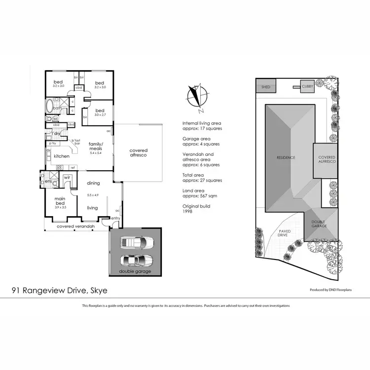 Floorplan of Homely house listing, 91 Rangeview Drive, Skye VIC 3977