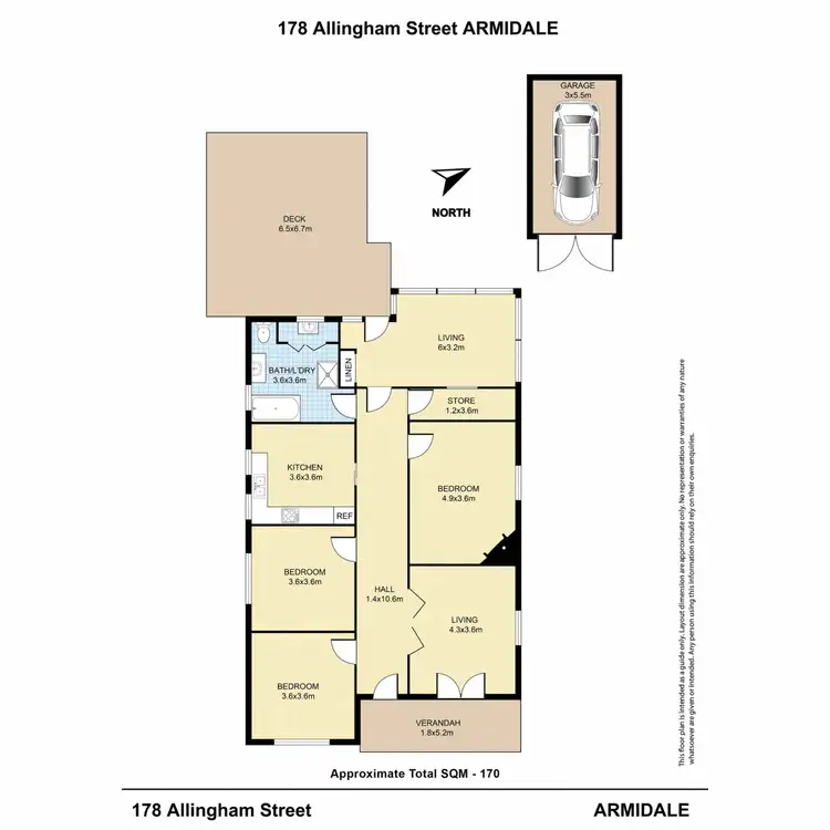 Floorplan of Homely house listing, 178 Allingham Street, Armidale NSW 2350