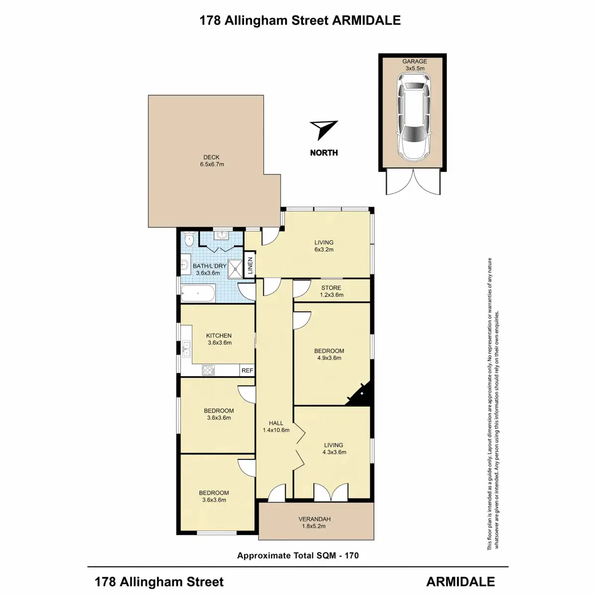 Floorplan of Homely house listing, 178 Allingham Street, Armidale NSW 2350