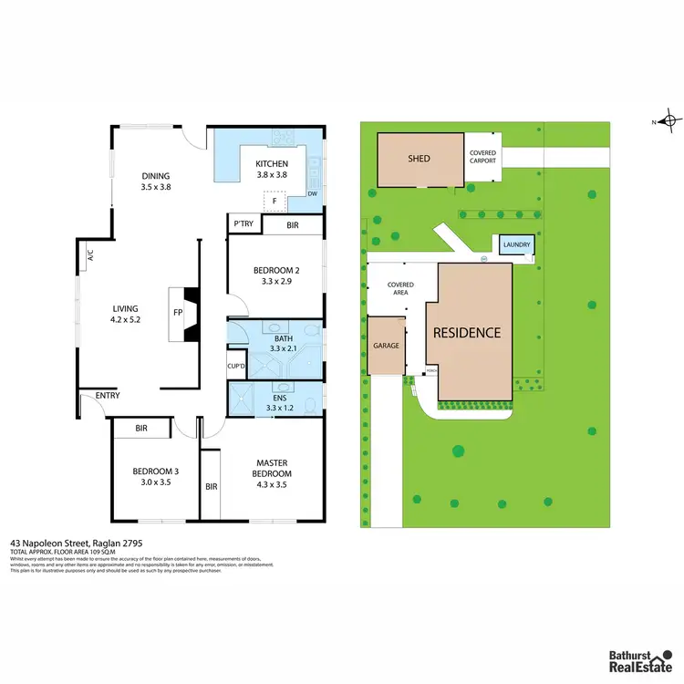 Floorplan of Homely house listing, 43 Napoleon Street, Raglan NSW 2795