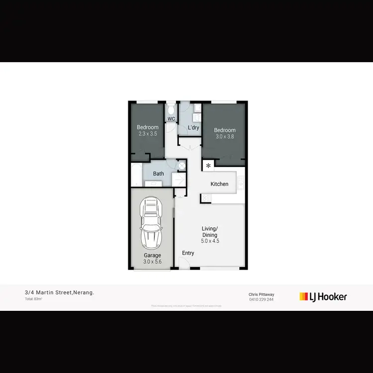 Floorplan of Homely unit listing, 3/4 Martin Street, Nerang QLD 4211