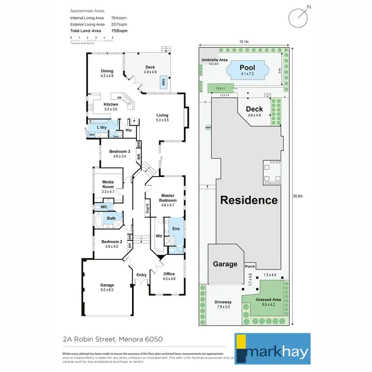 Floorplan of Homely house listing, 2A Robin Street, Menora WA 6050