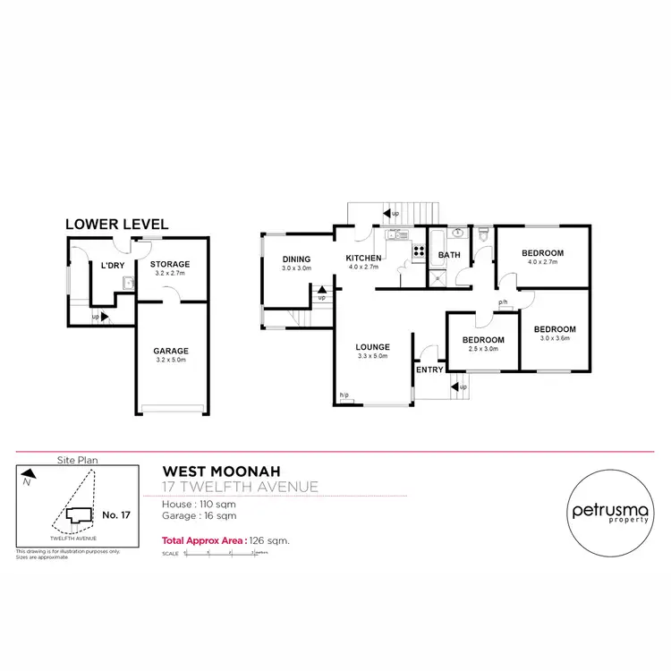 Floorplan of Homely house listing, 17 Twelfth Avenue, West Moonah TAS 7009