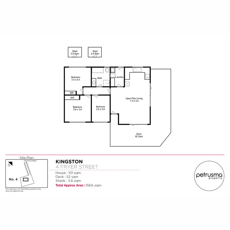 Floorplan of Homely house listing, 4 Fryer Street, Kingston TAS 7050