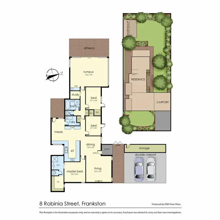 Floorplan of Homely house listing, 8 Robinia Street, Frankston VIC 3199