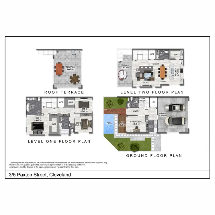 Floorplan of Homely house listing, 3/5 Paxton Street, Cleveland QLD 4163