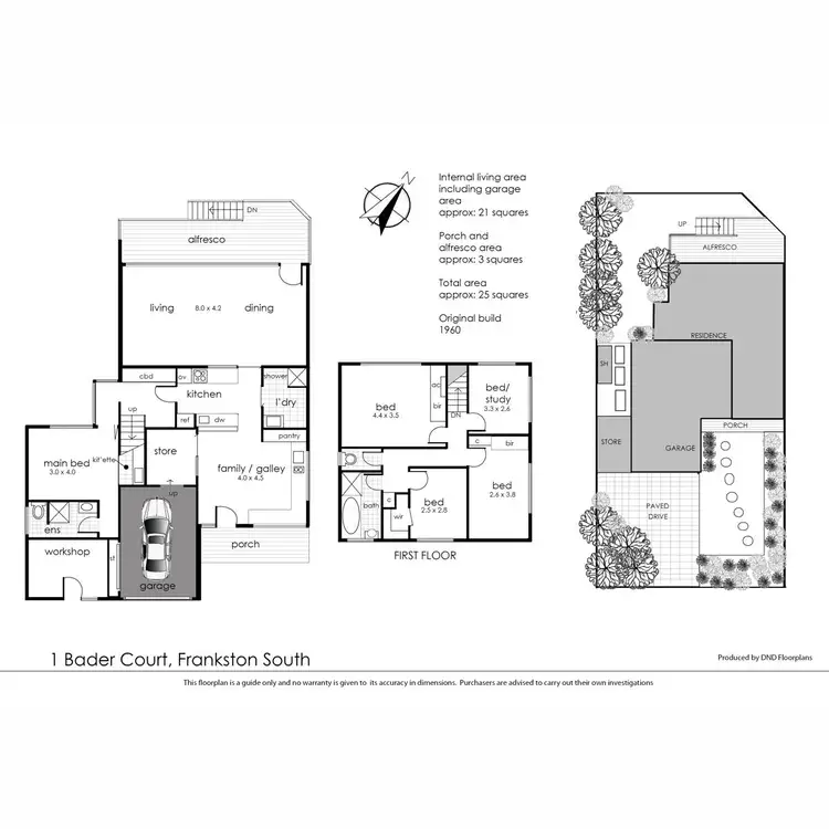 Floorplan of Homely house listing, 1 Bader Court, Frankston South VIC 3199