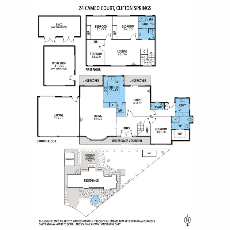 Floorplan of Homely house listing, 24 Cameo Court, Clifton Springs VIC 3222